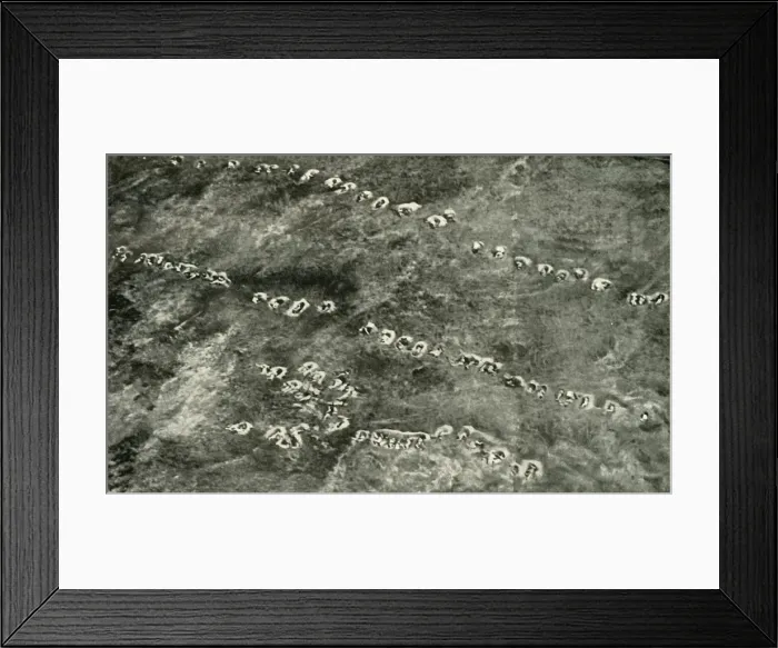 Framed Print : A Infantry Attack Across No Mans Land, (1919). Creator: Unknown Framed Print : A Infantry Attack Across No Mans Land, (1919). Creator: Unknown