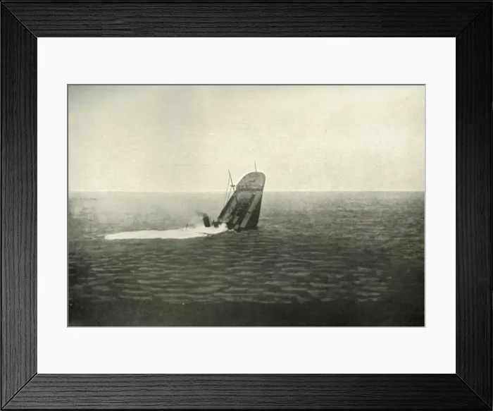 Framed Print : Germanys Submarine Policy, (1919). Creator: Unknown Framed Print : Germanys Submarine Policy, (1919). Creator: Unknown