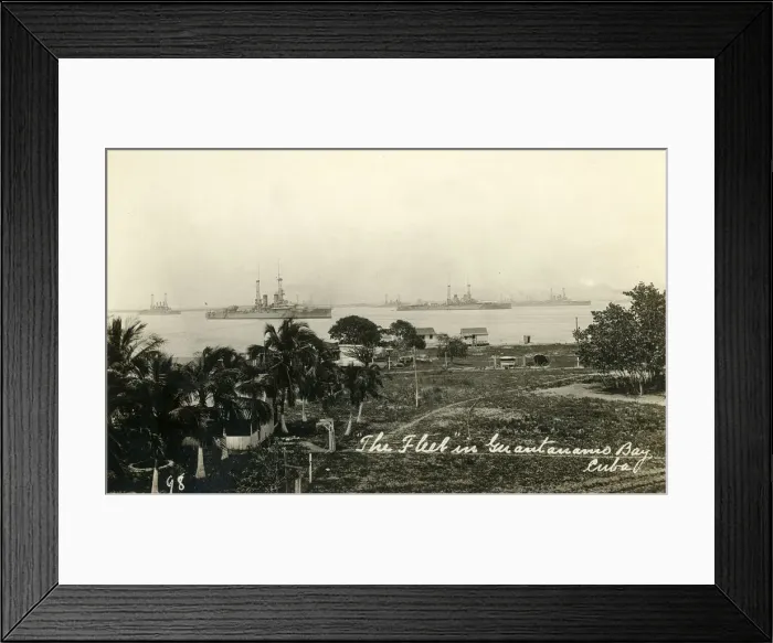 Framed Print : The Fleet in Guantanamo Bay, Cuba, c1919. Creator: Unknown