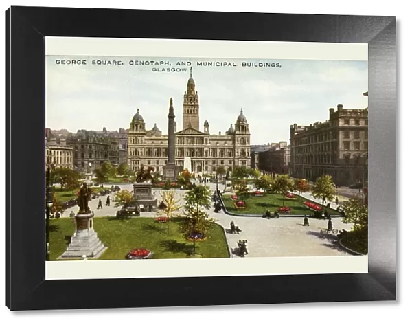 George Square, Cenotaph, and Municipal Buildings, Glasgow, late 19th-early 20th century