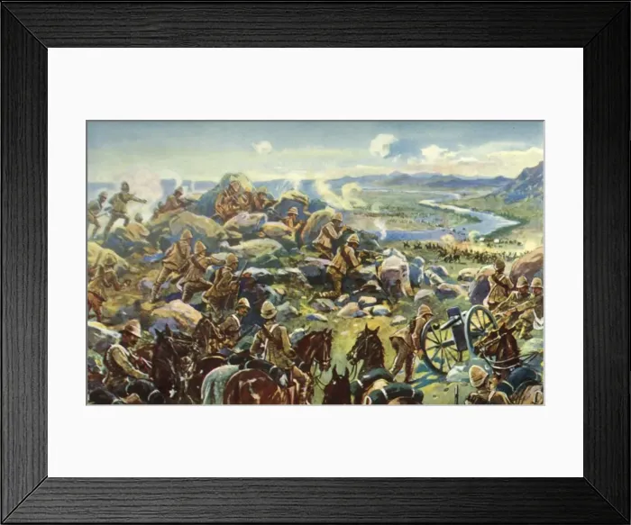 Framed Print : Heading Off Cronje - General French Blocking the Way at Koodoosrand Drift, (1901) Framed Print : Heading Off Cronje - General French Blocking the Way at Koodoosrand Drift, (1901)