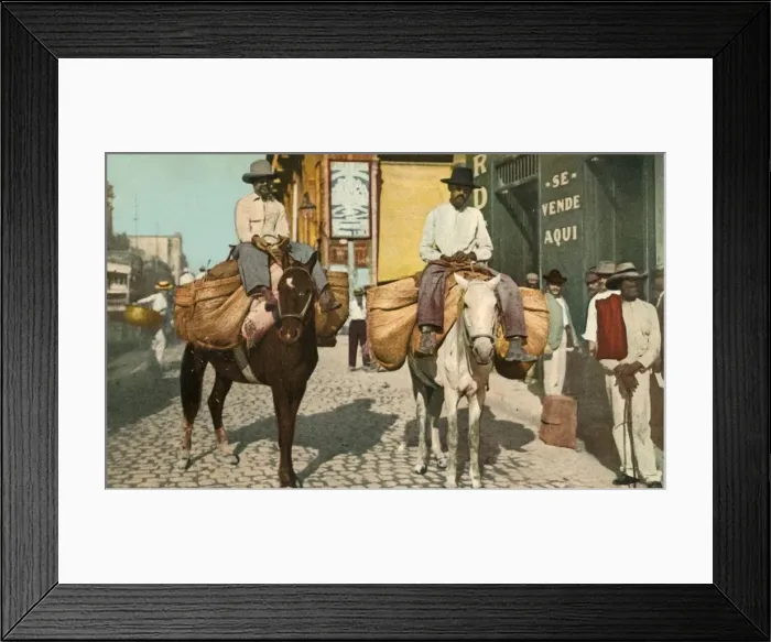 Framed Print : Vegetable Men, Havana, Cuba, 1904. Creator: Detroit Photographic Company