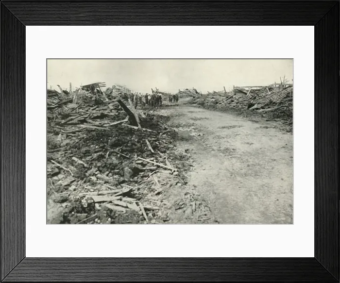 Framed Print : The Village of ---. (1919). Creator: Unknown Framed Print : The Village of ---. (1919). Creator: Unknown