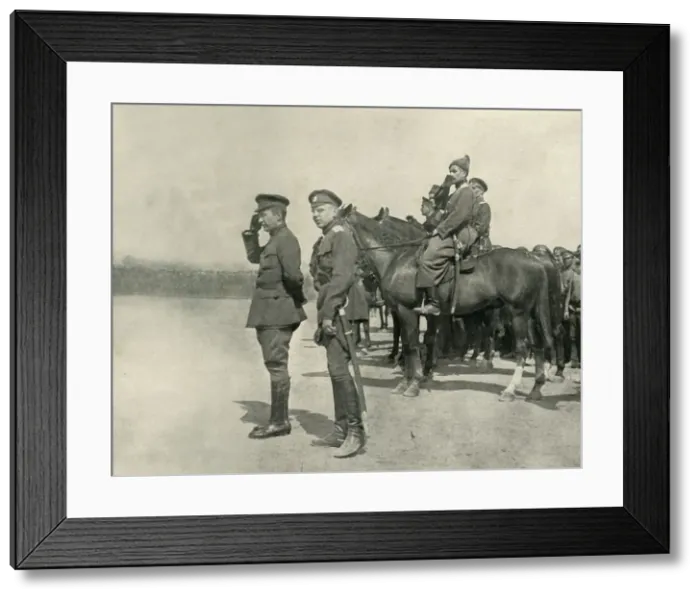 Framed Print : M. Kerensky Saluting The Troops, July 1917, (1919). Creator: Unknown Framed Print : M. Kerensky Saluting The Troops, July 1917, (1919). Creator: Unknown