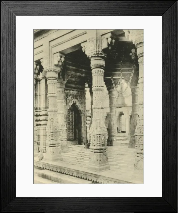 Framed Print : Durga Mandir (Monkey Temple), Benares, 1898. Creator: Saeed Bros Framed Print : Durga Mandir (Monkey Temple), Benares, 1898. Creator: Saeed Bros