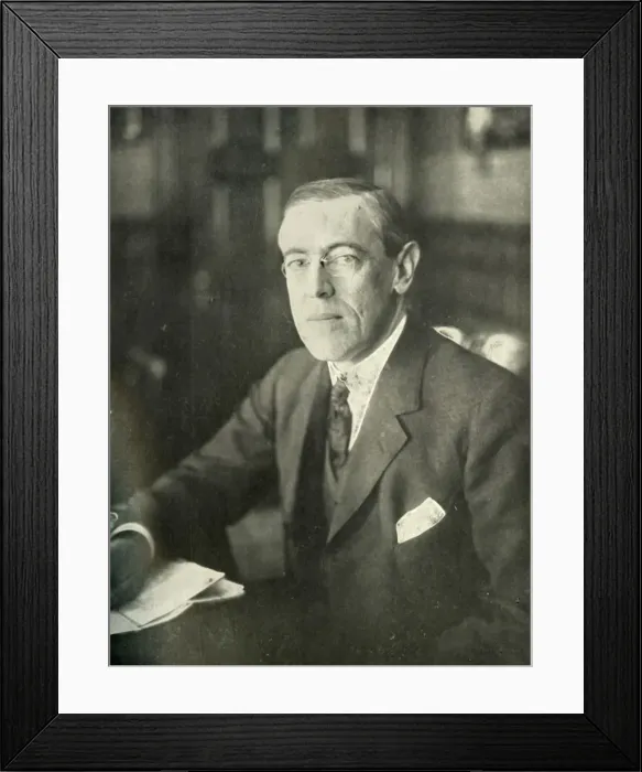 Framed Print : The President of the United States of America, 1910s, (1919). Creator: Unknown Framed Print : The President of the United States of America, 1910s, (1919). Creator: Unknown