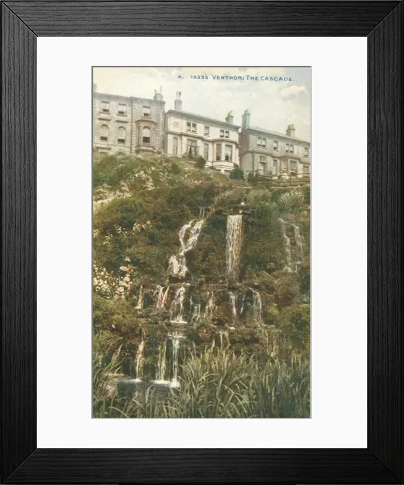Framed Print : Ventnor: The Cascade, 1916. Creator: Unknown Framed Print : Ventnor: The Cascade, 1916. Creator: Unknown
