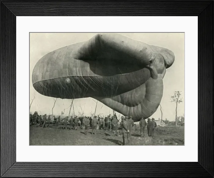 Framed Print : One of Our Observation Balloons, (1919). Creator: Unknown Framed Print : One of Our Observation Balloons, (1919). Creator: Unknown