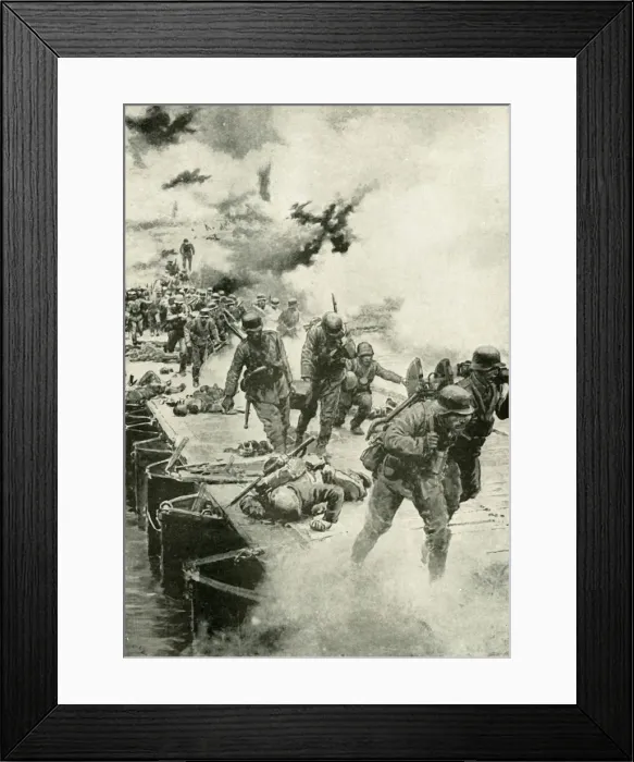 Framed Print : The German River of Fate, (1919). Creator: Unknown Framed Print : The German River of Fate, (1919). Creator: Unknown