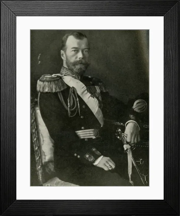 Framed Print : The Czar of Russia, 1910s, (1919). Creator: Unknown Framed Print : The Czar of Russia, 1910s, (1919). Creator: Unknown