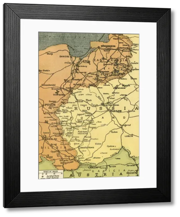 Framed Print : The Eastern Frontier, 1919. Creator: London Geographical Institute Framed Print : The Eastern Frontier, 1919. Creator: London Geographical Institute