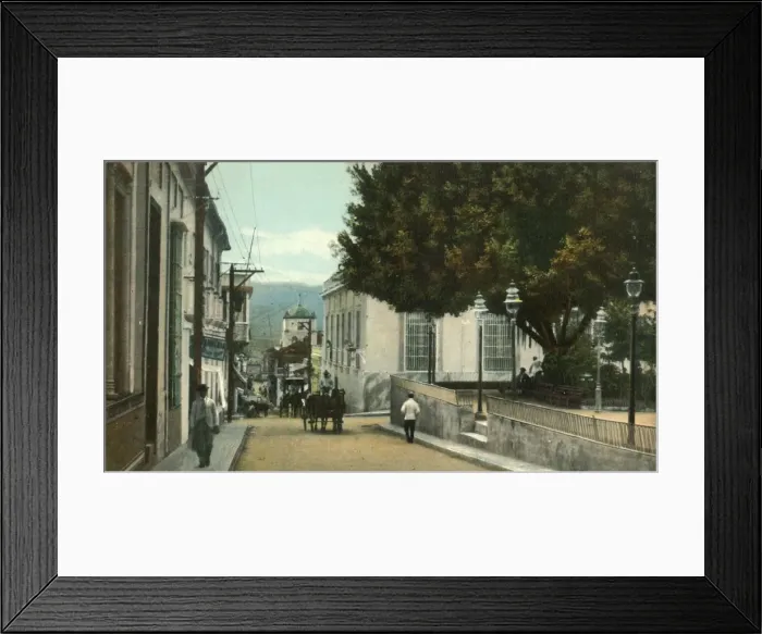 Framed Print : Santiago de Cuba - Calle de Santo Tomas, 1907. Creator: Unknown Framed Print : Santiago de Cuba - Calle de Santo Tomas, 1907. Creator: Unknown
