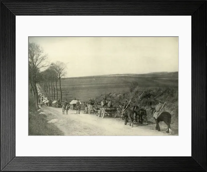 Framed Print : On the Way to the Trenches, (1919). Creator: Unknown Framed Print : On the Way to the Trenches, (1919). Creator: Unknown