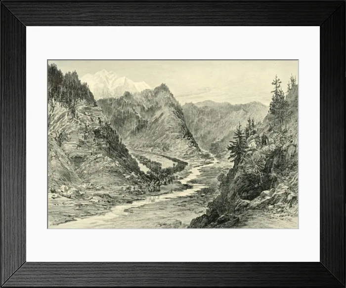 Framed Print : General Robertss Force Advancing Up The Hazardarakht Defile to Shutargardan, (1901) Framed Print : General Robertss Force Advancing Up The Hazardarakht Defile to Shutargardan, (1901)