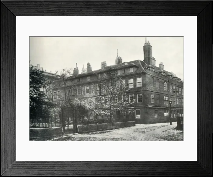 Framed Print : The Group of Houses in Cliffords Inn Dating Prior to the Great Fire of 1666, 1885, (1934) Framed Print : The Group of Houses in Cliffords Inn Dating Prior to the Great Fire of 1666, 1885, (1934)