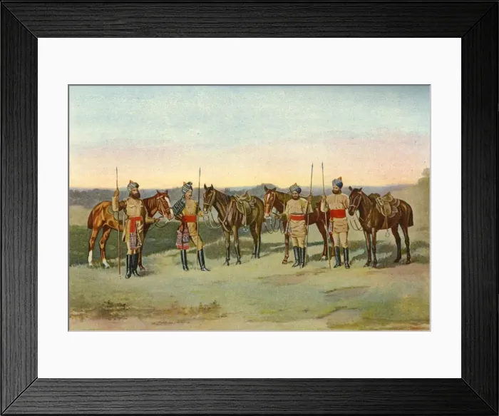 Framed Print : The Second Bengal Lancers, 1901. Creator: Unknown Framed Print : The Second Bengal Lancers, 1901. Creator: Unknown