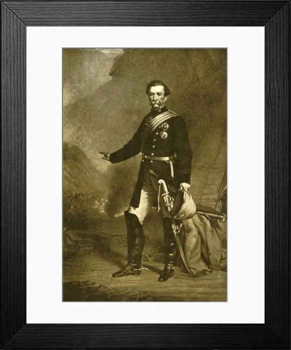 Framed Print : Lord Napier Of Magdala, 1860s, (1901). Creator: Unknown Framed Print : Lord Napier Of Magdala, 1860s, (1901). Creator: Unknown