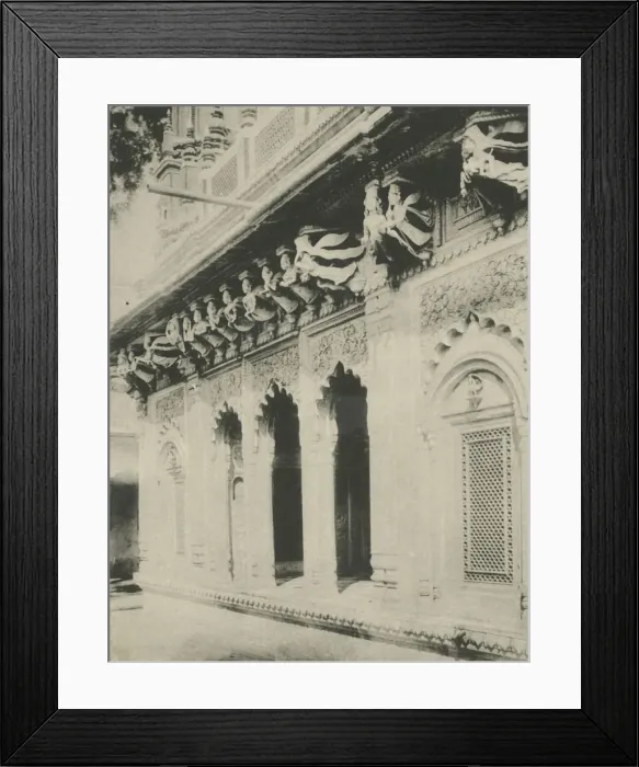 Framed Print : The Paries - Carvings in Ambethi Temple, Benares. Creator: Saeed Bros Framed Print : The Paries - Carvings in Ambethi Temple, Benares. Creator: Saeed Bros