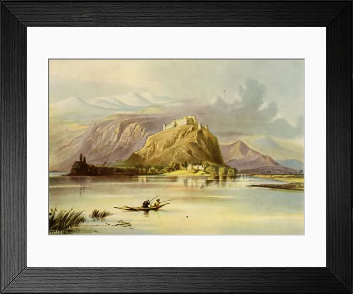 Framed Print : The City of Srinagar (Kashmir) and Hurri Purbut Fort, 1840s, (1901). Creator: Unknown Framed Print : The City of Srinagar (Kashmir) and Hurri Purbut Fort, 1840s, (1901). Creator: Unknown