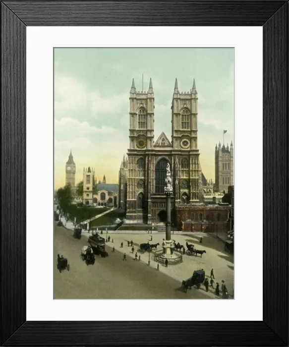 Framed Print : Westminster Abbey, c1900s. Creator: Eyre & Spottiswoode Framed Print : Westminster Abbey, c1900s. Creator: Eyre & Spottiswoode