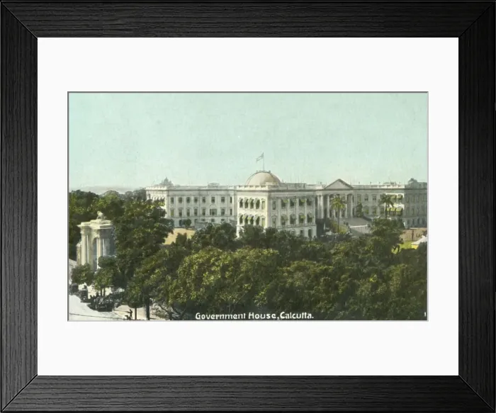 Framed Print : Government House, Calcutta, 1900s. Creator: Unknown Framed Print : Government House, Calcutta, 1900s. Creator: Unknown