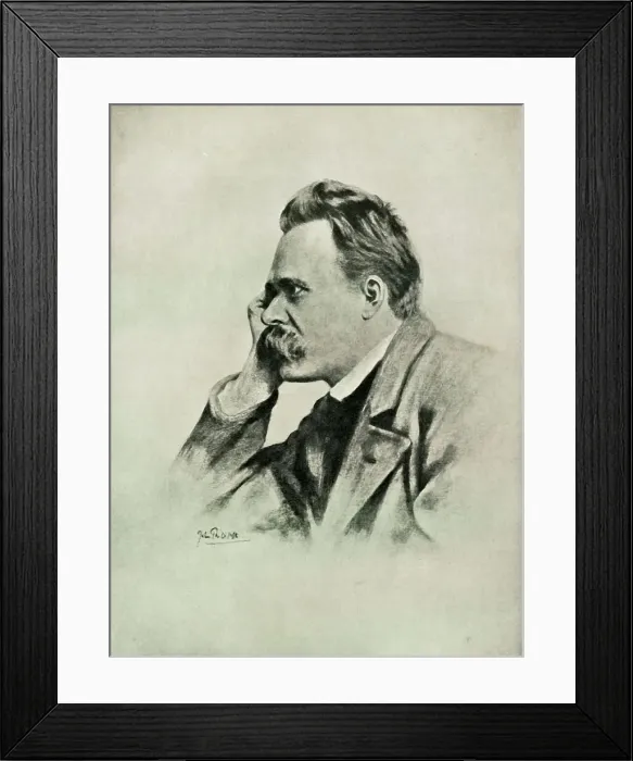 Framed Print : Nietzsche, (1919). Creator: Unknown Framed Print : Nietzsche, (1919). Creator: Unknown