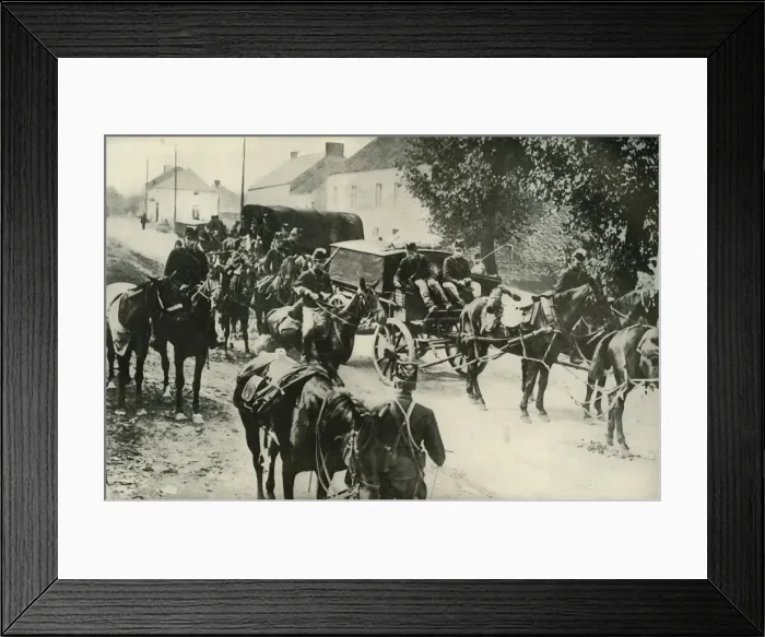 Framed Print : Food for the Defenders of Liege, (1919). Creator: Unknown Framed Print : Food for the Defenders of Liege, (1919). Creator: Unknown