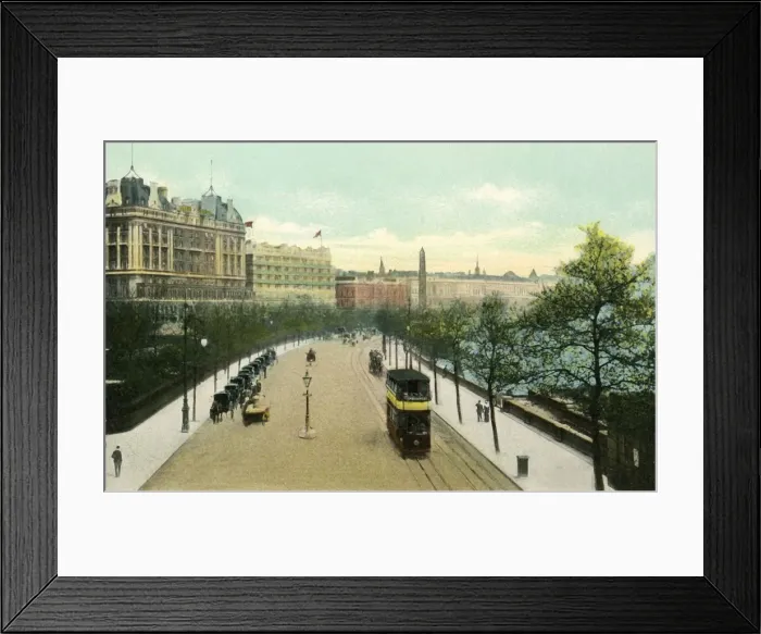 Framed Print : The Thames Embankment. Creator: Eyre & Spottiswoode Framed Print : The Thames Embankment. Creator: Eyre & Spottiswoode