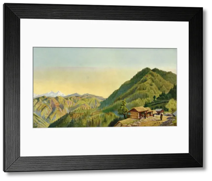 Framed Print : The Retreat, Mushobra, General Robertss Home on the Hills Near Simla, 1850s, (1901) Framed Print : The Retreat, Mushobra, General Robertss Home on the Hills Near Simla, 1850s, (1901)