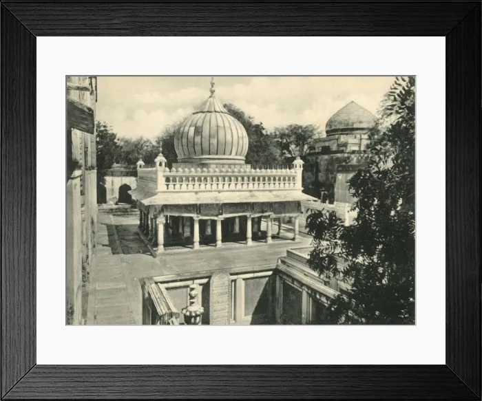 Framed Print : Tombs of Princess Jahanara and Nizam-Ud-Din at Delhi. Creator: The Arch Photo-Works of India Framed Print : Tombs of Princess Jahanara and Nizam-Ud-Din at Delhi. Creator: The Arch Photo-Works of India