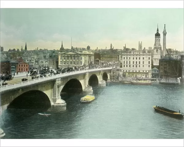 London Bridge, c1900s. Creator: Eyre & Spottiswoode