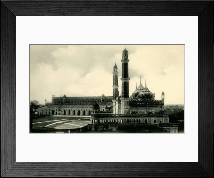 Framed Print : Great Emambara & Mosque, Lucknow. Creator: Unknown Framed Print : Great Emambara & Mosque, Lucknow. Creator: Unknown