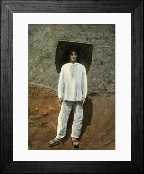 Framed Print : Un Mineur. Costume De Travail, (A Miner in Work Clothes), 1900. Creator: Unknown Framed Print : Un Mineur. Costume De Travail, (A Miner in Work Clothes), 1900. Creator: Unknown