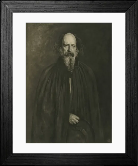 Framed Print : Alfred Lord Tennyson, 1881, (1908). Creator: Emery Walker Framed Print : Alfred Lord Tennyson, 1881, (1908). Creator: Emery Walker