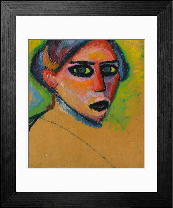 Framed Print : Womans face, c. 1911. Artist: Javlensky, Alexei, von (1864-1941) Framed Print : Womans face, c. 1911. Artist: Javlensky, Alexei, von (1864-1941)