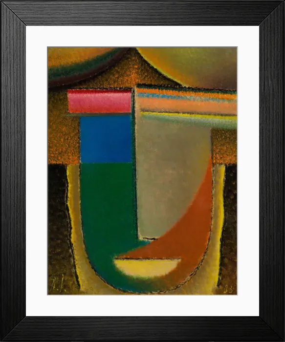 Framed Print : Abstract Head (Africa), 1933. Artist: Javlensky, Alexei, von (1864-1941) Framed Print : Abstract Head (Africa), 1933. Artist: Javlensky, Alexei, von (1864-1941)