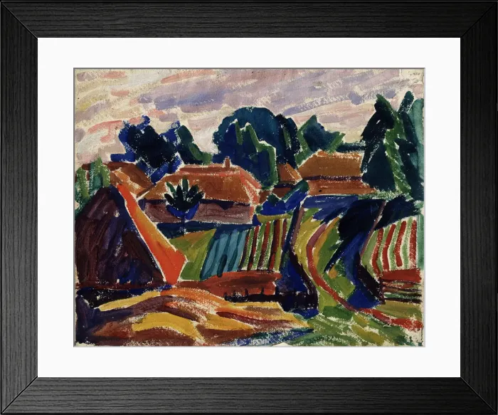 Framed Print : Landscape, 1908-1912. Artist: Javlensky, Alexei, von (1864-1941) Framed Print : Landscape, 1908-1912. Artist: Javlensky, Alexei, von (1864-1941)