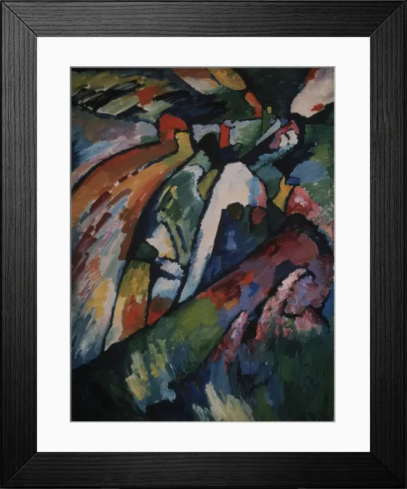 Framed Print : Improvisation 7, 1910. Artist: Kandinsky, Wassily Vasilyevich (1866-1944) Framed Print : Improvisation 7, 1910. Artist: Kandinsky, Wassily Vasilyevich (1866-1944)