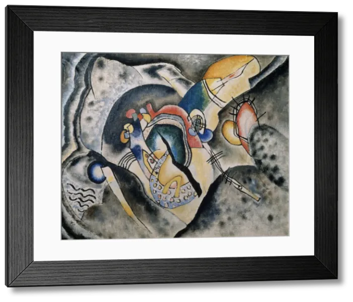Framed Print : A black Stroke, 1920. Artist: Kandinsky, Wassily Vasilyevich (1866-1944) Framed Print : A black Stroke, 1920. Artist: Kandinsky, Wassily Vasilyevich (1866-1944)