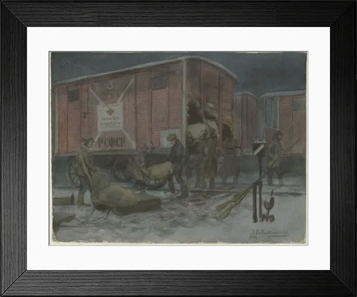 Framed Print : Soldiers plundering a railway wagon (from the series of watercolors Russian revolution), 1922 Framed Print : Soldiers plundering a railway wagon (from the series of watercolors Russian revolution), 1922