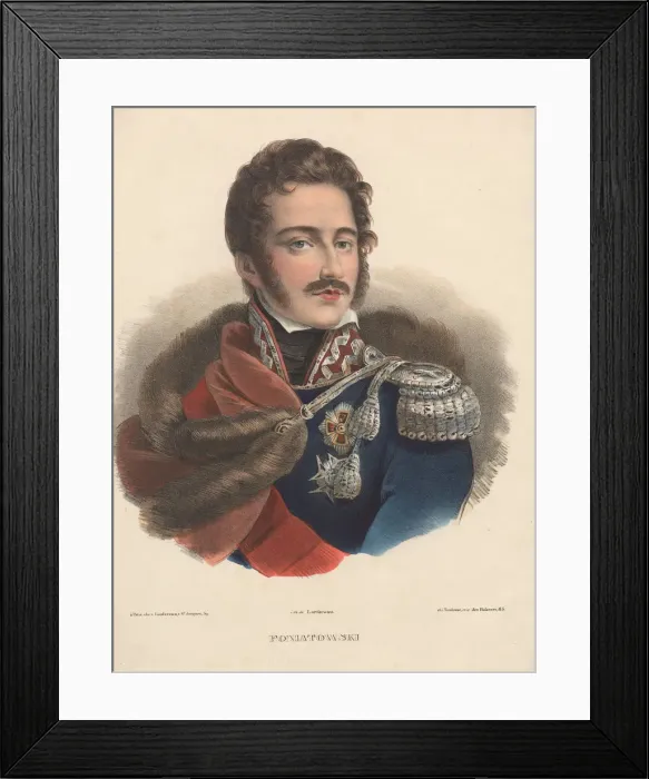 Framed Print : Prince Jozef Poniatowski, 1835. Artist: Anonymous