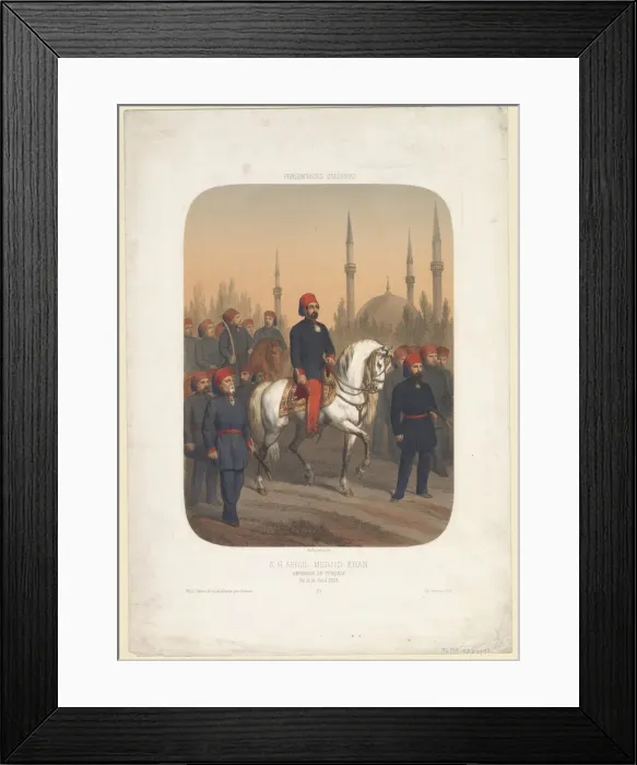 Framed Print : Sultan Abdülmecid I (1823-1861), 1845. Artist: Anonymous Framed Print : Sultan Abdülmecid I (1823-1861), 1845. Artist: Anonymous