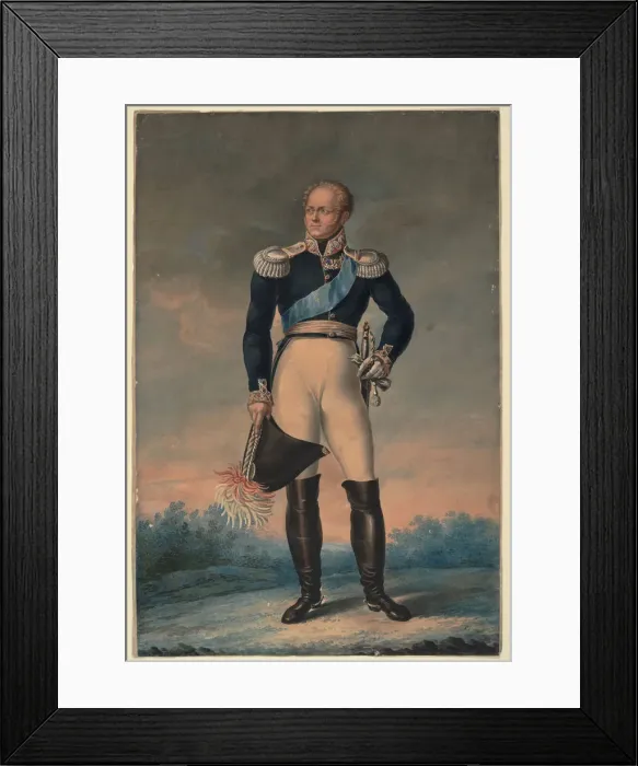 Framed Print : Portrait of Emperor Alexander I (1777-1825), 1819. Artist: Anonymous Framed Print : Portrait of Emperor Alexander I (1777-1825), 1819. Artist: Anonymous