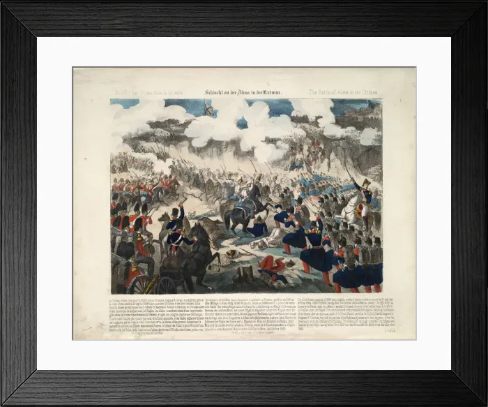 Framed Print : The Battle of the Alma on September 20, 1854, 1854. Artist: Anonymous Framed Print : The Battle of the Alma on September 20, 1854, 1854. Artist: Anonymous