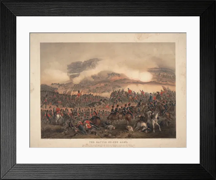 Framed Print : The Battle of the Alma on September 20, 1854, 1854. Artist: Norie, Orlando (1832-1901) Framed Print : The Battle of the Alma on September 20, 1854, 1854. Artist: Norie, Orlando (1832-1901)