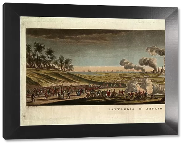 The Battle of Abukir on 25 July 1799, 1799. Artist: Pera, Giuseppe (active 1799-1839)