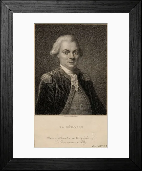 Framed Print : Jean-Francois de Laperouse (1741-1788), ca 1820. Artist: Anonymous Framed Print : Jean-Francois de Laperouse (1741-1788), ca 1820. Artist: Anonymous