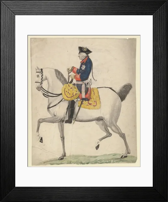 Framed Print : Frederick II of Prussia, 1785. Artist: Chodowiecki, Daniel Nikolaus (1726-1801) Framed Print : Frederick II of Prussia, 1785. Artist: Chodowiecki, Daniel Nikolaus (1726-1801)