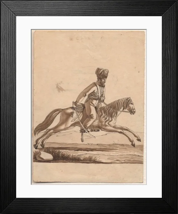 Framed Print : Ataman of Cossacks, 1818. Artist: Anonymous Framed Print : Ataman of Cossacks, 1818. Artist: Anonymous