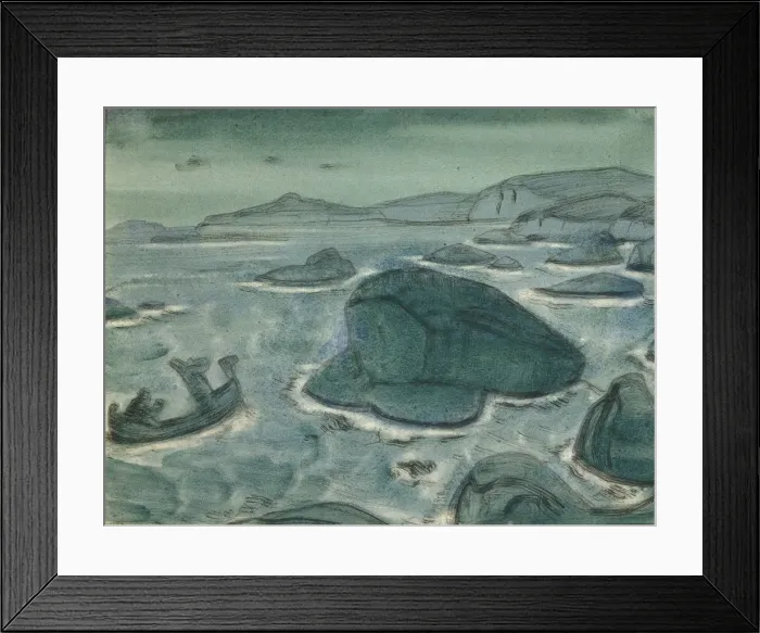 Framed Print : Giantess Kriemhild, 1915. Artist: Roerich, Nicholas (1874-1947) Framed Print : Giantess Kriemhild, 1915. Artist: Roerich, Nicholas (1874-1947)